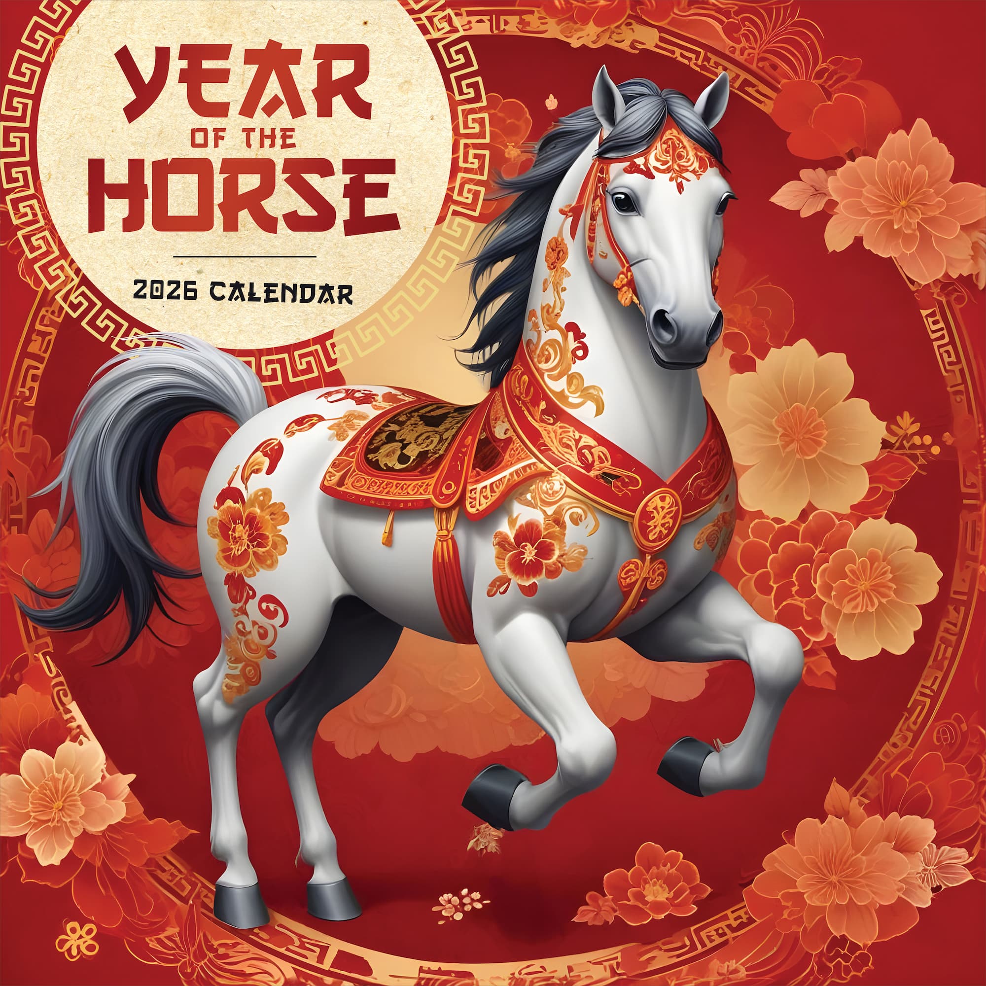 2026 Year of the Horse Wall Calendar